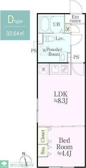 グローリオシェルト練馬桜台の物件間取画像