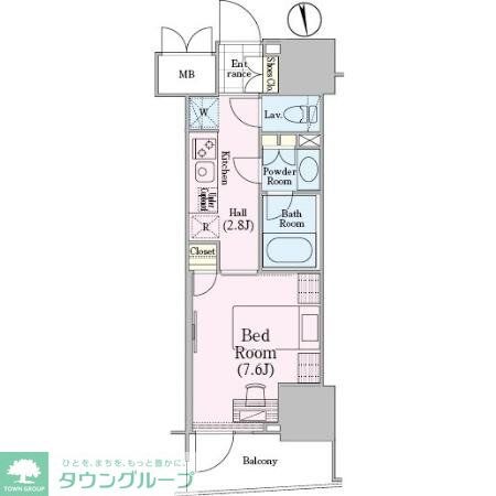 ロイジェントパークス四ツ谷の物件間取画像
