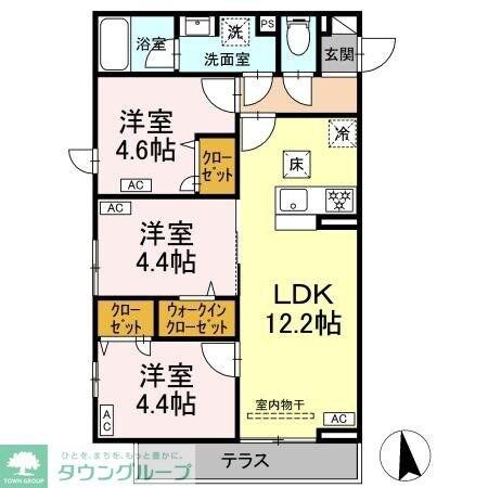 セレスティア岡本の物件間取画像