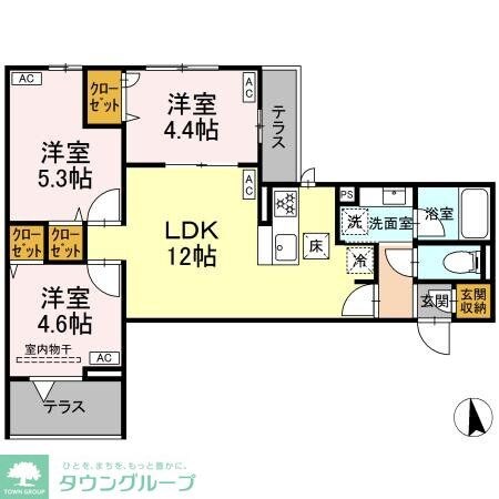 セレスティア岡本の物件間取画像