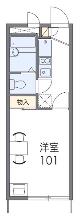 レオパレスポレールの物件間取画像