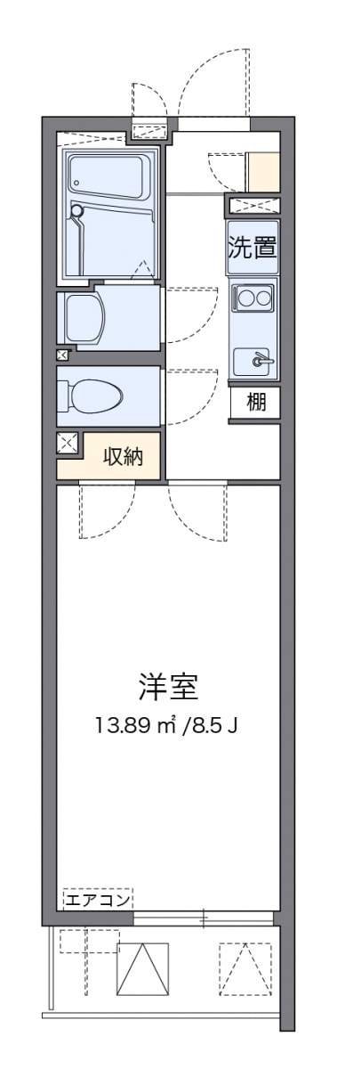 クレイノリーブルの物件間取画像