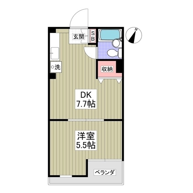 リバービレッヂMの物件間取画像