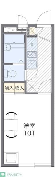 レオパレスメイフラワーの物件間取画像