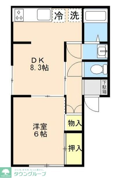 ハイムたきがわの物件間取画像
