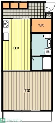 シーザーレジデンス福生の物件間取画像