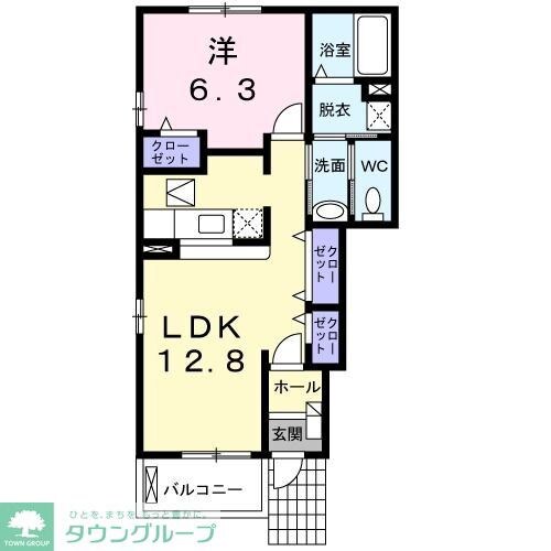 ヴィラサンタフェＡの物件間取画像