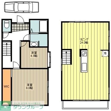 西分町2丁目貸家の物件間取画像