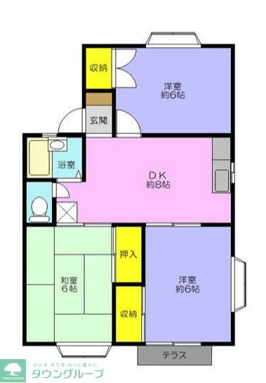 ハイツなでしこの物件間取画像