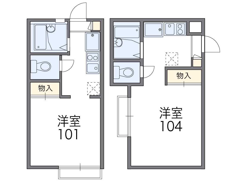 レオパレス荒巻の物件間取画像