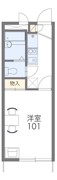 レオパレスアンソレイエの物件間取画像