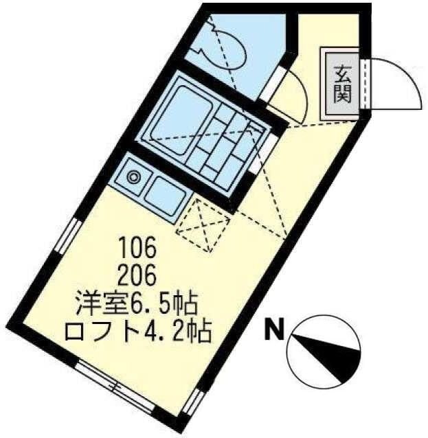 クレール横須賀の物件間取画像