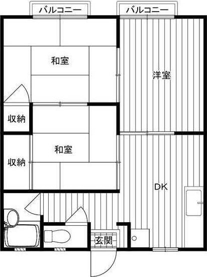 マロンハイツ久里浜の物件間取画像