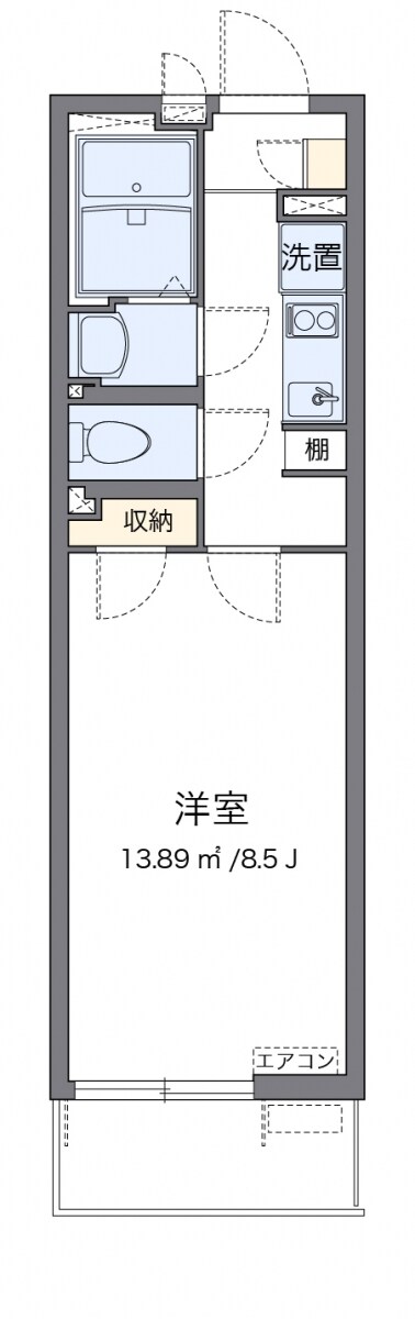 クレイノレジデンス矢上の物件間取画像