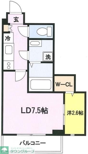 エクセル新川崎ＩＩＩの物件間取画像