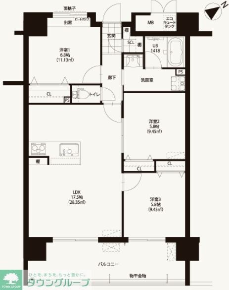 ニューガイア川崎No.70の物件間取画像