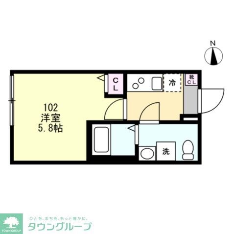 リヴェール中原の物件間取画像