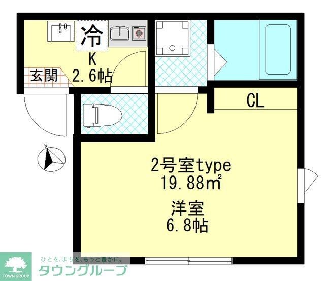 テラスシード鶴見の物件間取画像