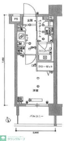 スカイコート川崎西口第２の物件間取画像