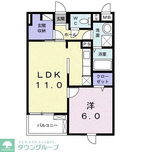 グランソレイユの物件間取画像