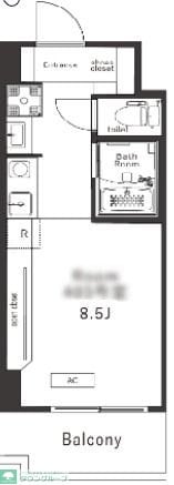 エクサハイツ元住吉の物件間取画像