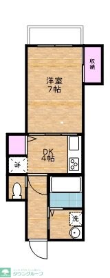 長門マンションの物件間取画像