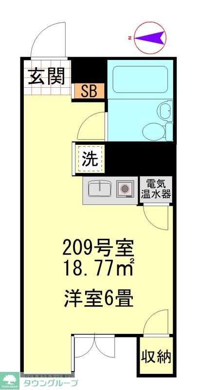 朝日サンライズ多摩川の物件間取画像