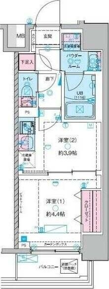 ジェノヴィア木場IIの物件間取画像