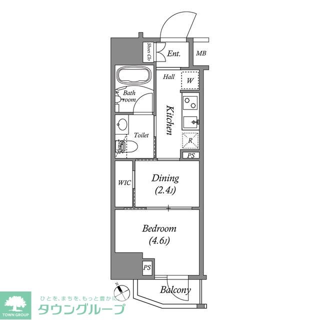 ARKMARK水天宮前Iの物件間取画像