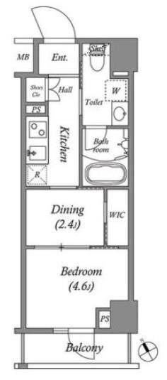 ARKMARK水天宮前Iの物件間取画像