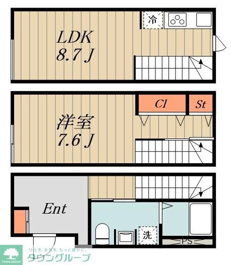 荒川区東尾久１丁目新築PJ　A棟の物件間取画像