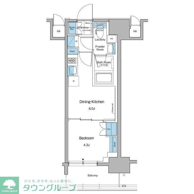 ルフォンプログレ秋葉原マークスの物件間取画像