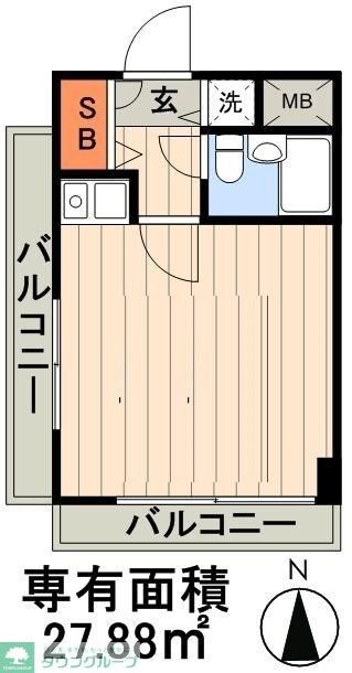 ＧＳアネックス清澄公園の物件間取画像