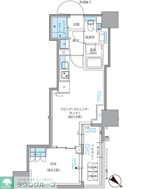 パークアクシス東日本橋の物件間取画像