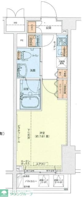 ドルチェ東京押上ツインズ壱番館の物件間取画像