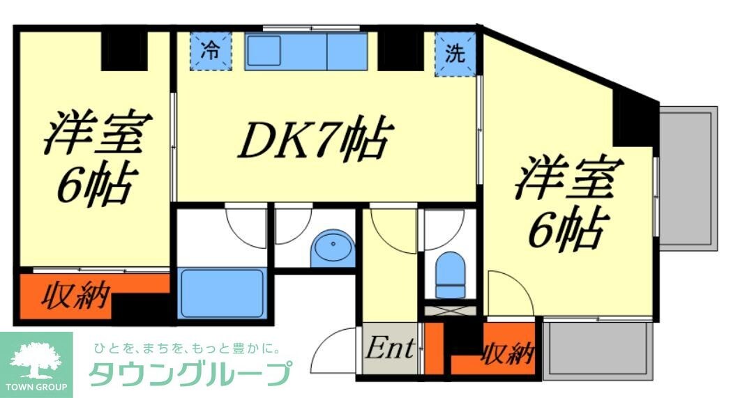 サンロイヤルの物件間取画像