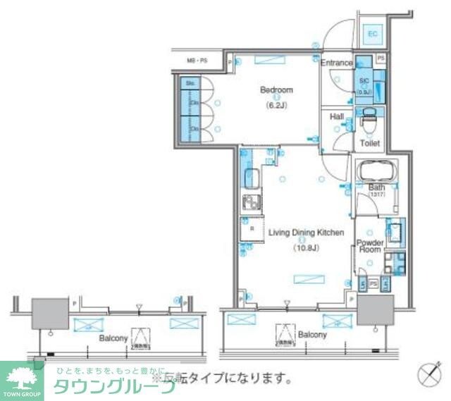 パークアクシス豊洲キャナルの物件間取画像