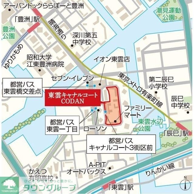 東雲キャナルコートＣＯＤＡＮ１７号棟の物件内観写真