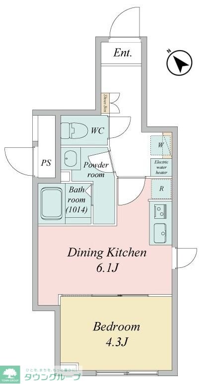 ＬｉｖｅＦｌａｔ門前仲町の物件間取画像