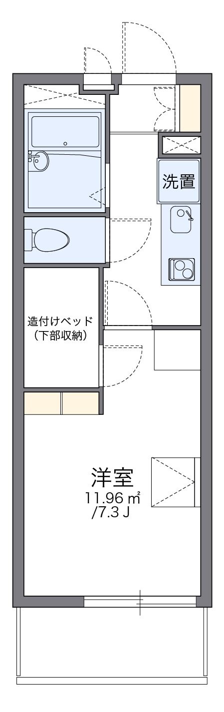 レオパレスヨロズヤＧの物件間取画像