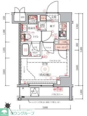 グランヴァン元住吉の物件間取画像