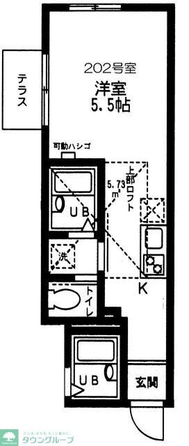 モンステラ三ッ沢の物件間取画像