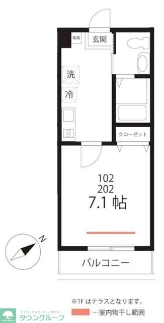 ハーミットクラブハウス三ツ沢下町Ａ号棟（仮）の物件間取画像