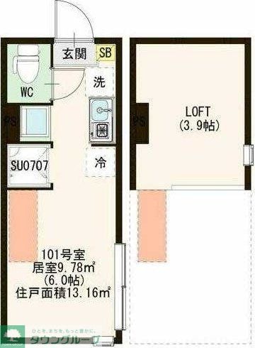 アグレアーブルの物件間取画像