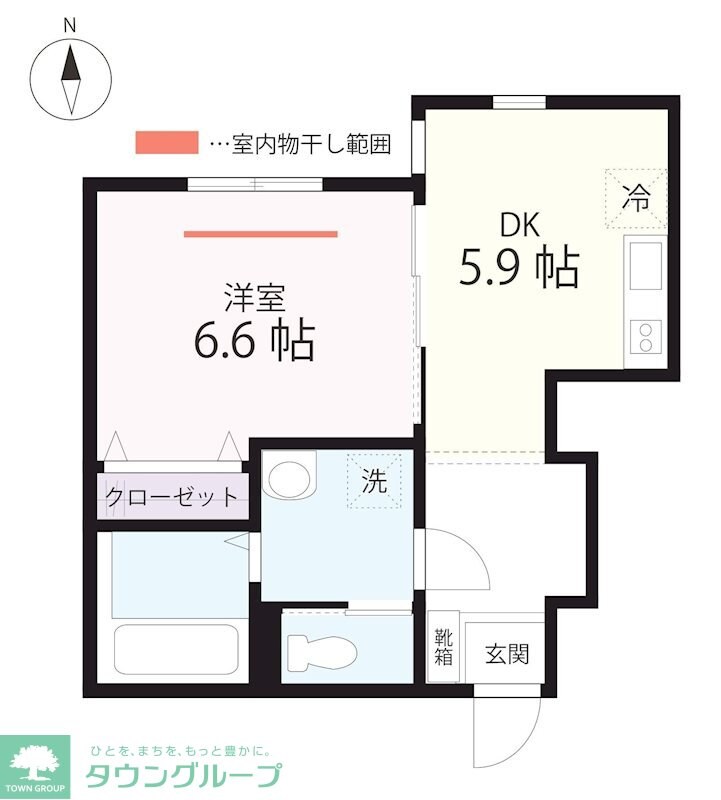 ハーミットクラブハウスｍｉｘ三ツ沢下町（仮）の物件間取画像