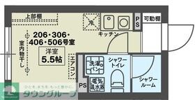 ＣＯＣＯＦＬＡＴ下井草の物件間取画像