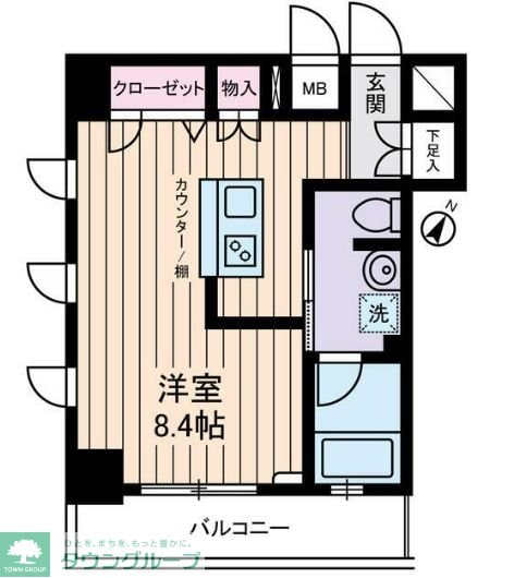 クオーレ西新宿の物件間取画像