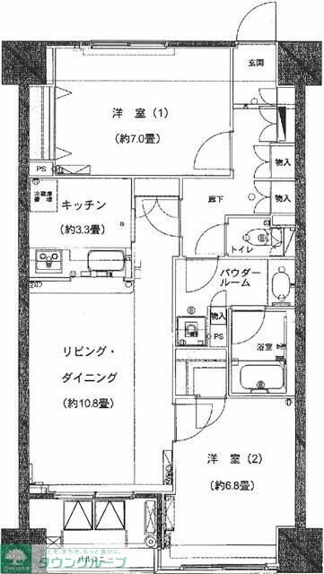 東新宿レジデンシャルタワーの物件間取画像