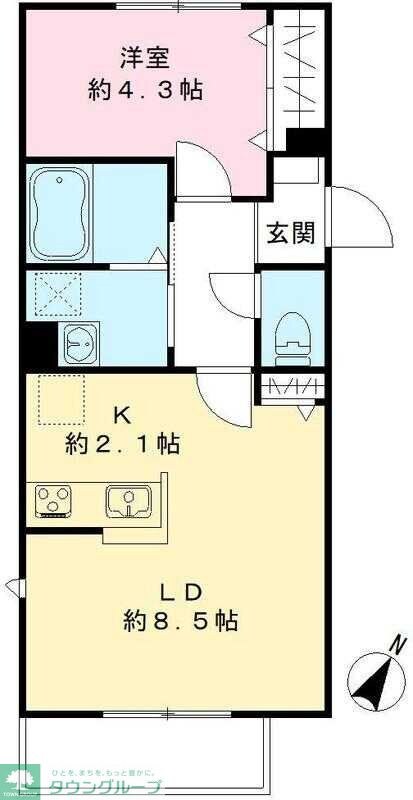 サニーコート中落合の物件間取画像