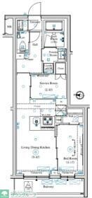 ＡＲＫＭＡＲＫ中村橋の物件間取画像